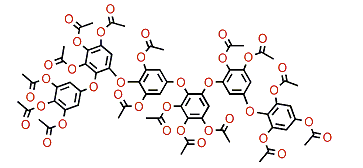 Pseudohexafuhalol B hexadecaacetate